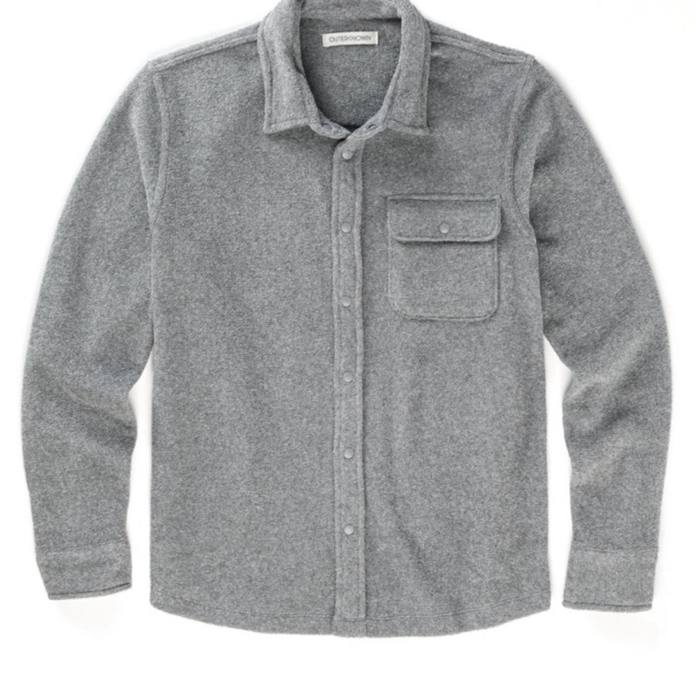 Outerknown Men's Gray Shirt Hightide Snap
Shirt medium